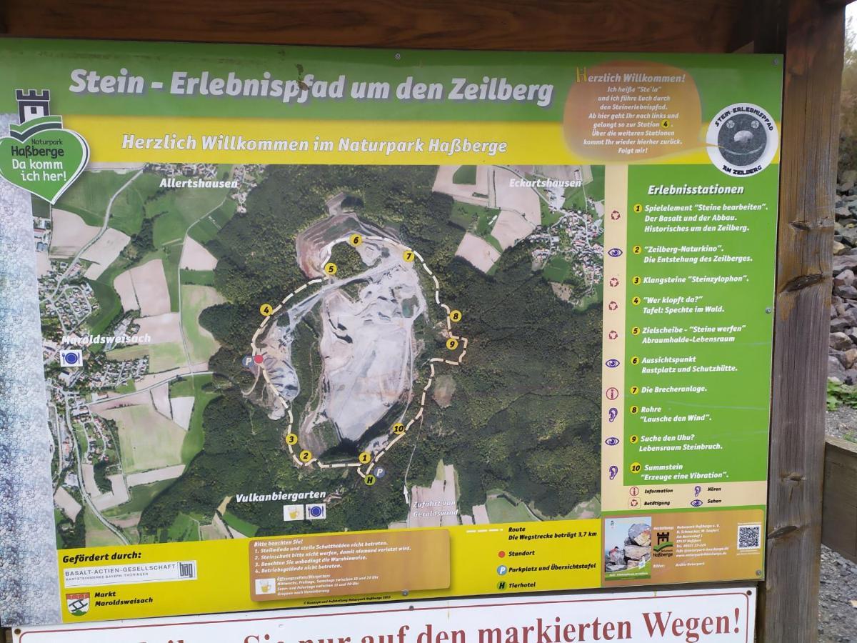 Ferienwohnung „Schau Ins Frankenland“ Burgpreppach エクステリア 写真