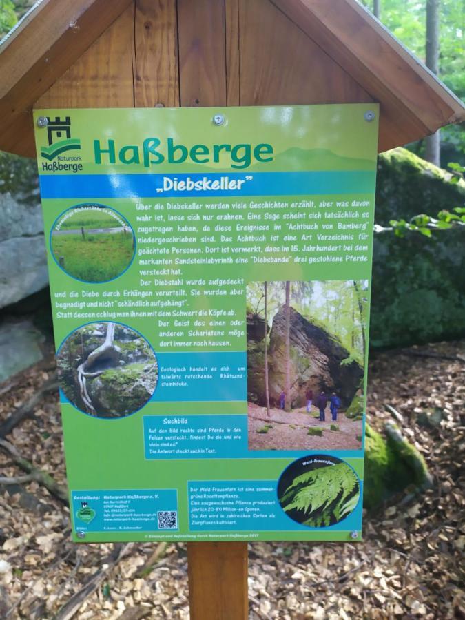Ferienwohnung „Schau Ins Frankenland“ Burgpreppach エクステリア 写真